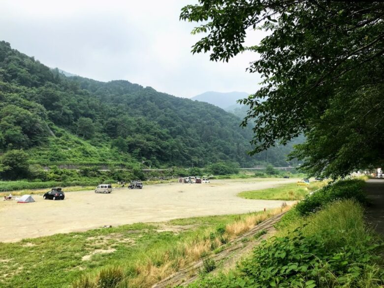 田代運動公園中津川河川敷